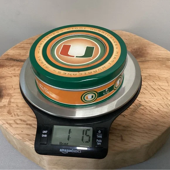 🟢 Miami Hurricanes College Football Ceramic Coaster Set in Metal Tin - Rare - Picture 16 of 16
